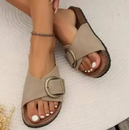 Pin Buckle Sandal